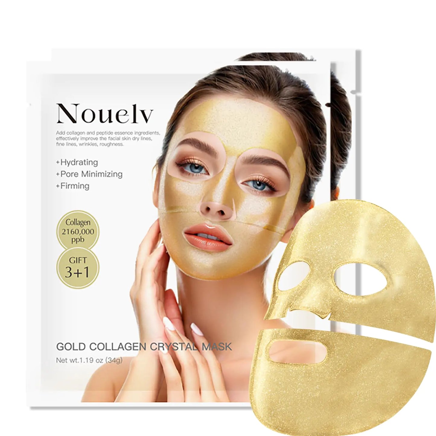 24K Gold Bio Collagen Face Mask Hydrating Bio Collagen Mask Overnight Collagen Mask Hydrating Collagen