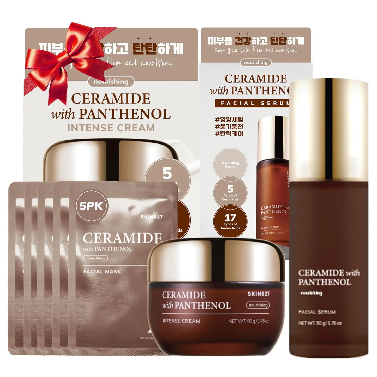 Innerest SKIN627 Daily Face Moisturizer Face Cream Facial Cream 1.76 oz Korean Skin Care Korean Moisturizer (3PK Set - Ceramide)